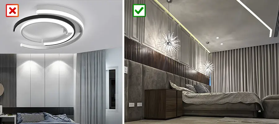 errores en el diseño de iluminación